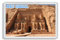 AWS PVC-Magnet Abu Simbel Ägypten Egypt Abu Symbal Souvenir Magnet Fridge Magnet Kühlschrankmagnet aus Hartplastik mit Bild Stadt Assuan Stadt archäologische Website Pharaoni Figuren