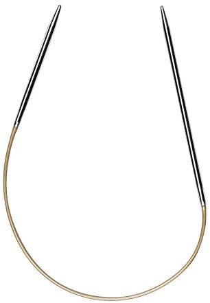 Addi AD7107025-04.50 Rundstricknadel, Silber, 4, 5mm, 25cm Länge