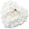 GOTOTOP Hochzeit Ringkissen, Romantisch weiß Satinrose Herzförmig Ringkissen Perle Strass-Dekor Valentinstag Ehering Kissen Box 15x13cm