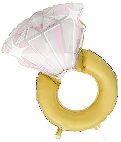 Riesen Folien-Diamantring-Luftballon - 63 cm