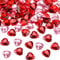 CHENGU 200 Stücke Rot Acryl Herz für den Valentinstag, Hochzeit Herz Tisch Streuung Dekoration, Acryl Herzen für Vasenfüller, 0,5 Zoll (200 Stücke, Rot, Rosa)