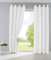 2er Set Vorhänge Blickdicht Gardinen Matt Lichtdurchlässig »Palermo« mit Ösen und Raffhalter Dekoschal HxB 175x140 cm Weiß, 10000265-2