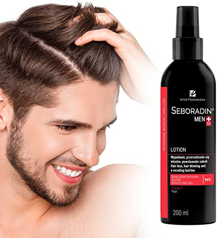 Seboradin Lotion Gegen Haarausfall Für Herren Haarverlust Haarverdünnung Haarwachstum Haarlotion Für Männer Vitamine Natürliche Extrakte Haar Kopfhaut Pflege Haarpflege 200 ml Men Forte