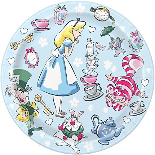 Alice in Wonderland Teaparty Small Cake Plates - pack of 8