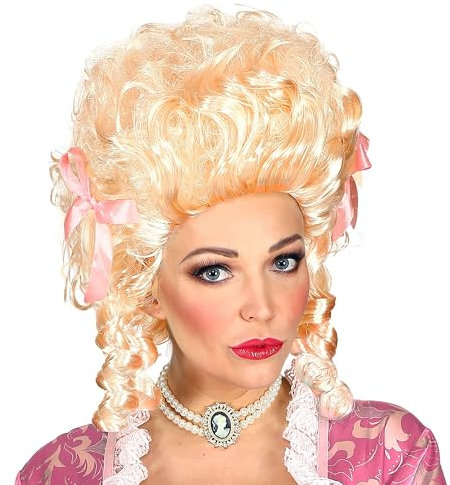 W WIDMANN MILANO Party Fashion - Colonial Woman Ivory Wig 18th and 19th Century Carnival Theme Party