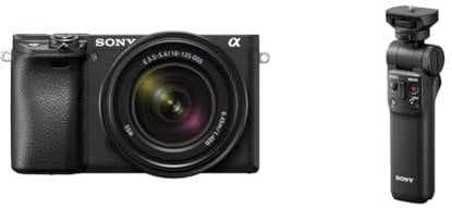 Sony Alpha 6400 | APS-C Spiegellose Kamera mit 18-135mm f/3.5-5.6 Zoom-Objektiv (Schneller 0,02s Autofokus, neigbares Display für Vlogging) + Bluetooth Handgriff