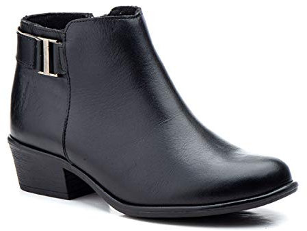 Bottines femme en cuir et daim Chaussures imperméables faites à la main en Espagne Modèles originaux avec lacets ou fermeture éclair Pieds larges, semelles amovibles, tailles 35 à 41