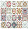 Bolsover Designs Adesivi per piastrelle a mosaico, confezione da 16, per 200 mm x 250 mm, 20 cm, 25 cm, impermeabili, per cucina e bagno GT36, multicolore