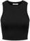 ONLY Damen Onlvilma S/L Cropped Tank Top JRS Noos, Schwarz, S