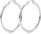 KRFY Chunky Creolen 925 Sterling Silber Post Hypoallergene 14K Echtgold Plattiert Ohrringe Mittel Groß Creolen für Damen 40mm