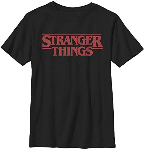 Stranger Things Unisex Kinder Stranger Things Short Sleeve T-shirt, Schwarz, Einheitsgröße