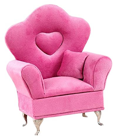 Baoblaze Sofa Couch Schmuckkästchen Schmuckkästchen Schmuckkästchen 1/6 Sofakissen für Wohnzimmer, ROSA