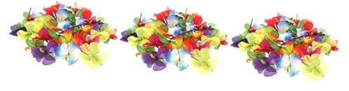 HOMSFOU 108 STK Luau-Party-Hibiskus Tischplatte Hibiskusblüten Tropische Hibiskusblüten Hula-mädchen-Hibiskus Künstliche Hibiskusblüten Hawaiianische Seidenblumen Hula-Tanz Bankett