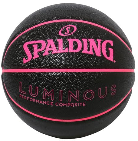 Spalding Luminous Composite Black x Pink No. 6 Ball 77-845J Basketball Basketball