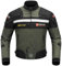 BORLENI Motorradjacke Herren Winter Motorrad Jacke Textiljacke Winddicht mit Herausnehmbarem Liner Protektoren Protektor Jacke Roller Biker Touren 4 Jahreszeiten Herren Damen Olive XXL