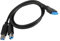 innov8 Cavo splitter per stampante USB 3.0 19 pin femmina a doppio USB tipo B maschio