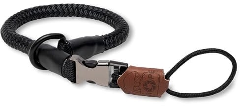 C-Rope Kamera Handschlaufe LOOP aus recyceltem Kletter-Seil mit Schnellverschluss (handgefertigt made in Germany), 42cm, Schwarz