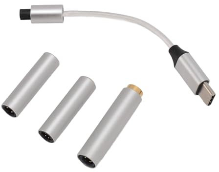 USB Type C to 3.5mm Female Headphone Jack Adapter Cable USB Type C to 3.5mm 2.5mm 4.4mm Female Adapter, USB C to Aux Audio Dongle Cable, Plug and Play