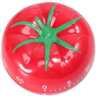 Küchentimer Tomatenform aus Kunststoff für Küche, Rot, Kreativ