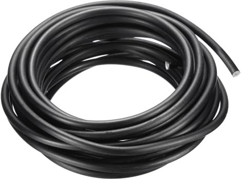 PATIKIL 6 mm Bonsai Training Draht, Aluminium, Schwarz, 5m/16.4Ft, 1 Rolle