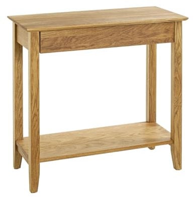 HAKU Möbel Konsole, Eiche, Massivholz - Maße: B 75 x H 75 x T 35 cm, Style: Traditional