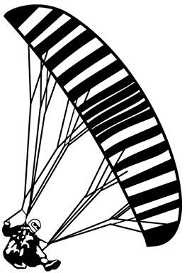 10,8 * 16CM Interessante Paragliding Auto Aufkleber Reflektierende Vinyl Aufkleber Cartoon(2 Stück)