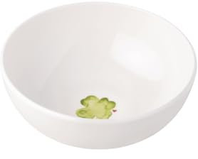 Villeroy & Boch – With Love Müslischale Weiß Good Luck, Spülmaschinenfest, Mikrowellensicher, Schale Kleeblatt, Bowl, Schüssel klein, Salatschüssel, Suppenschüssel, Geschenk, Premium Porzellan
