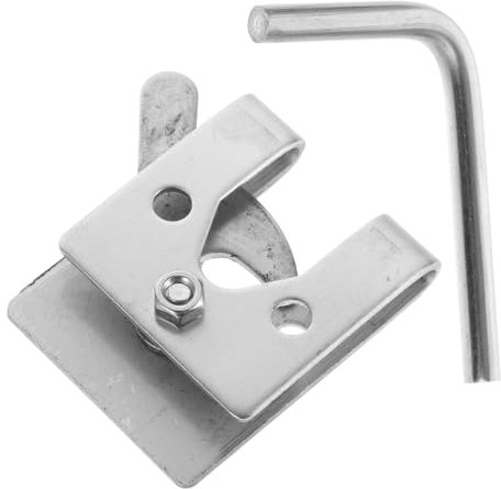 MERRYHAPY Replacement Door Latch Safety Lock for Dog Kennels Durable Stainless Steel Gate Latch with Thick Base Secure for Fences and Animal Cages
