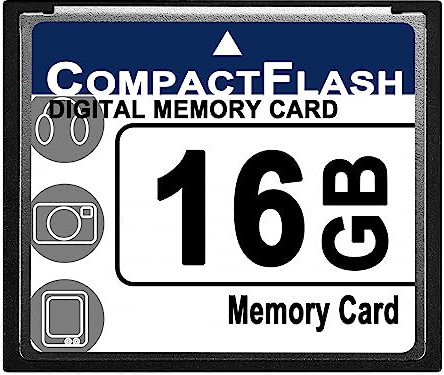 SOFORFREEM Professional 16GB Compact Flash Memory Card(White&Blue)