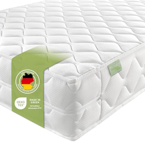 DREAMSTAR Ergo Flex XXL Duo I ergonomische 7-Zonen Kaltschaummatratze I 22 cm hoch I Öko-Tex Zertifiziert I Härtegrad 3 und 4 I 160 x 200 cm
