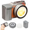 JINBEI 40 W tragbares LED-Videolicht mit integriertem 2400 mAh Akku, App-Steuerung für verstellbares Objektiv, 96+ zweifarbige COB-Beleuchtung mit kontinuierlichem Ausgang 2700K-6500K