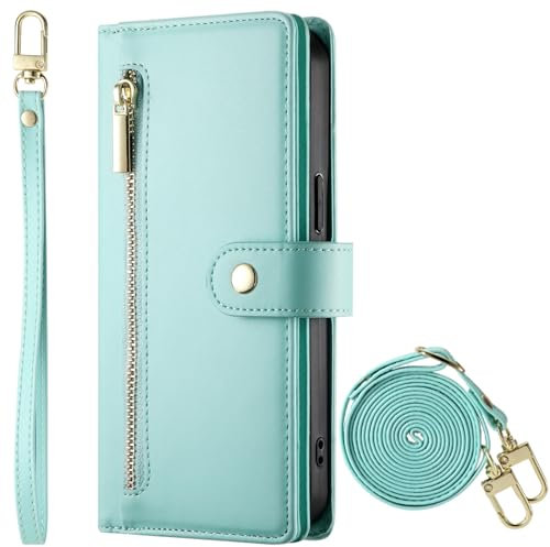 Baifu Für Sense 8 Brieftasche Fall mit 9 Karte Slots, Reißverschluss Tasche Abdeckung für Sense 8-12