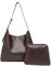 CUNGGI Tote Tasche für Damen, Retro PU Leder Crossbody Schulterhandtasche Handtaschen Große Hobo Umhängetasche mit Taschen (Kaffee)