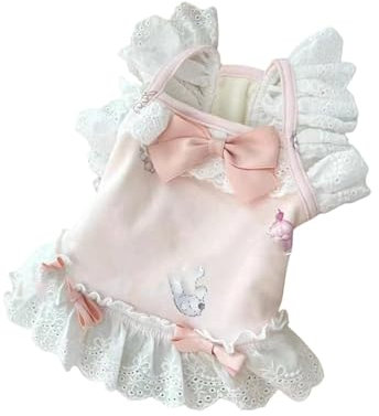 perfk , Atmungsaktives Bequemes Haustierzubehör Hundebekleidung Stilvolle Hundesommerkleidung Hundebekleidung für kleine Hunde, Rosa