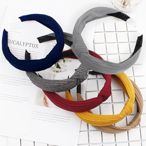MeoZynxadril 6 Pièces Serre Tete, Serre Tête en Plastique, Antidérapants Serre Tête, Tendance Serre Tete, Serre Tete Femme, Headband Cheveux Femme, Cercle de Cheveux, pour Femmes et Filles