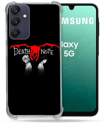 Cokitec Verstärkte Schutzhülle für Samsung Galaxy A16 5G Manga Death Note, Schwarz