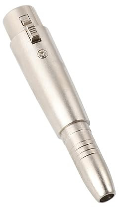 WESIEVYA Professional Audio Adapter 3pin Xlr Female to 6.35mm Male Multi-function Connector Compact Lz1163-1