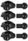 ccuzs Camping Chair Foot Pads, 4X Chair Leg Cover, Soft Anti Slip Furniture Protector, Scratch and Noise Reducer, (Black, 0.51 Inches), Outdoor Camping Accessories
