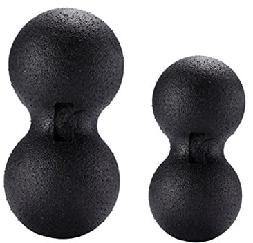 MOLUCKFU Erdnuss-Massageball 22Cm Faszien-Duoball Set Für Selbstmassage Rücken Nacken Physiotherapie Pilates