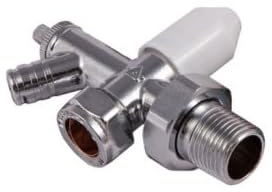 Securplumb Chrome Plated Radiator Valve & Drain Off (10mm) (Silver)
