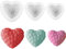 3PCS Silikonform Herz, SVOCK Silikonformen Blumen, 3d Silikonform Kerzen Blumen, Gießform Herz, Epoxidharz Formen, Silikonforms Blumen Herz Kerzenhalter für die DIY Duftkerzenherstellung