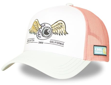 Von Dutch Cap Herren und Damen, Trucker SURF, Grün 14 | Unisex, Erwachsene 55,5-60cm, Verschluss Snapback, Schweißband, Steifes Mesh, Gebogener Schirm, Streetwear
