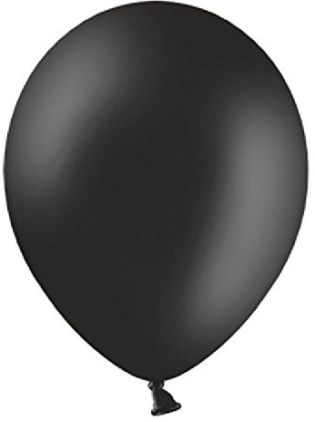 Unbekannt 50 Mini Basis Ballons schwarz , ca. 13 cm