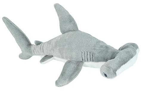 Wild Republic Cuddlekins Mini Hammerhai, Stofftier, Baby-Geschenk für Mädchen und Jungen, Kinder Plüschtier, Kuscheltier Für Babys, Spielzeug aus Recyclingmaterial, 20 cm