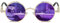 ROCKNIGHT Occhiali da sole da donna rotondi a specchio polarizzati protezione UV viola occhiali da sole vintage per donne, adulti, appassionati di outdoor