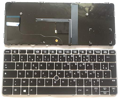 Junweier Clavier Français Rétro - éclairé AZERTY pour HP Elitebook 725 G3 / 828 G3 / 820 g3 / 813302-B71 826631-B71 V151426AK1 6037B0113017 Portable PC FR Belgique BE Keyboard