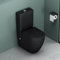Mai & Mai Stand-WC 179T aus Keramik spülrandloses-WC matt schwarz 36x63x82cm bodenstehende-Toilette inkl.Spülkasten