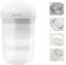 Multifunzione 4 in 1 Taglia Pillole, Frantuma Pollole Porta Pillole, piccolo contenitore di pillole da viaggio per Travel Pill Organizer Daily Tablet Grinder per pillole (Bianco)