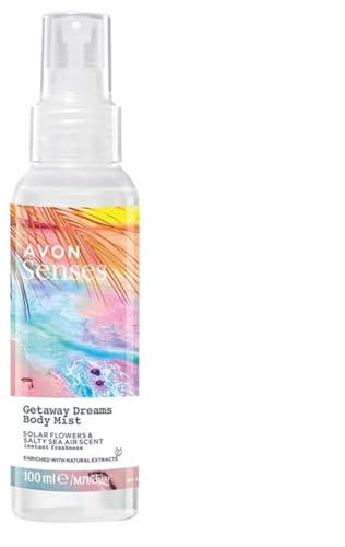 Avon Senses Body Mist 100ml (Getaway Dreams Solar Flowers & Salty Sea Air), 100ml (1er Pack)