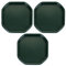 CHPL Childrens Fun Play Sand Pit Tray Plastic Small Mixing Tray 70cm x 70cm Assorted Tuff Tray Kids Messy Activities For Cement Mortar and Sand Plastering - (Set Of 3, Dark Green)